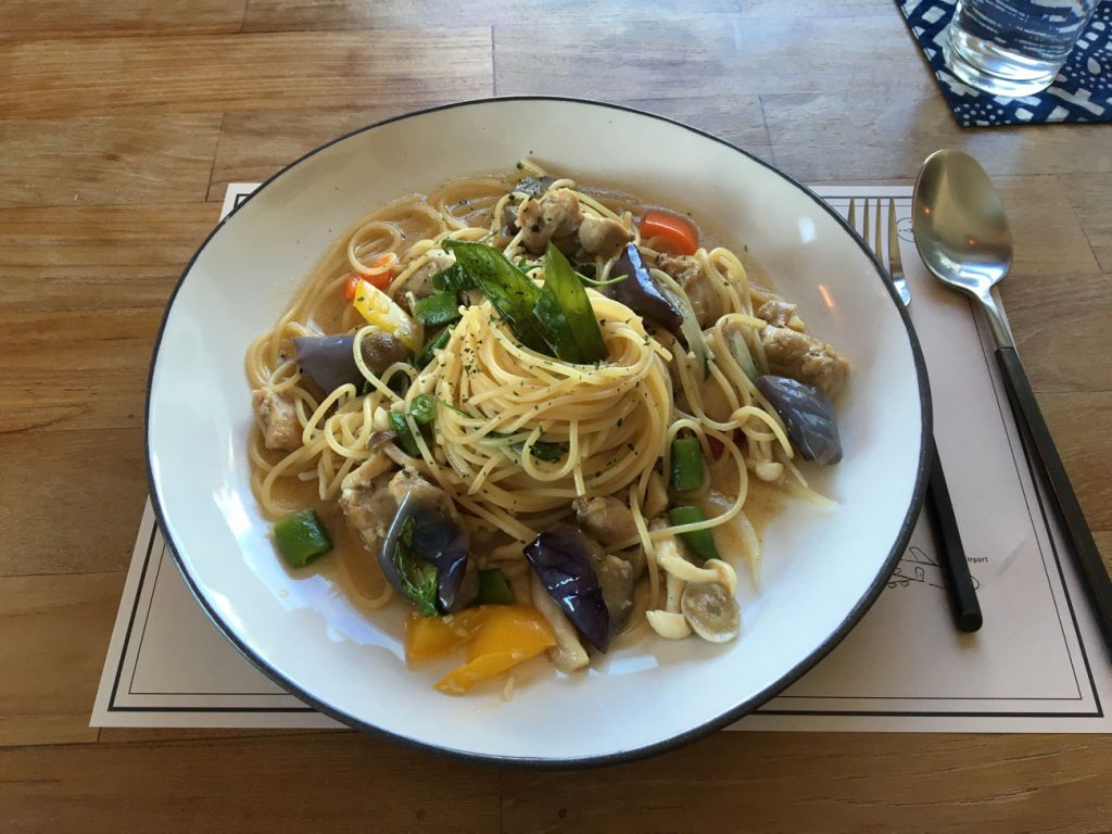 Pastarätt med asiatiska smaker. Annorlunda, gott!